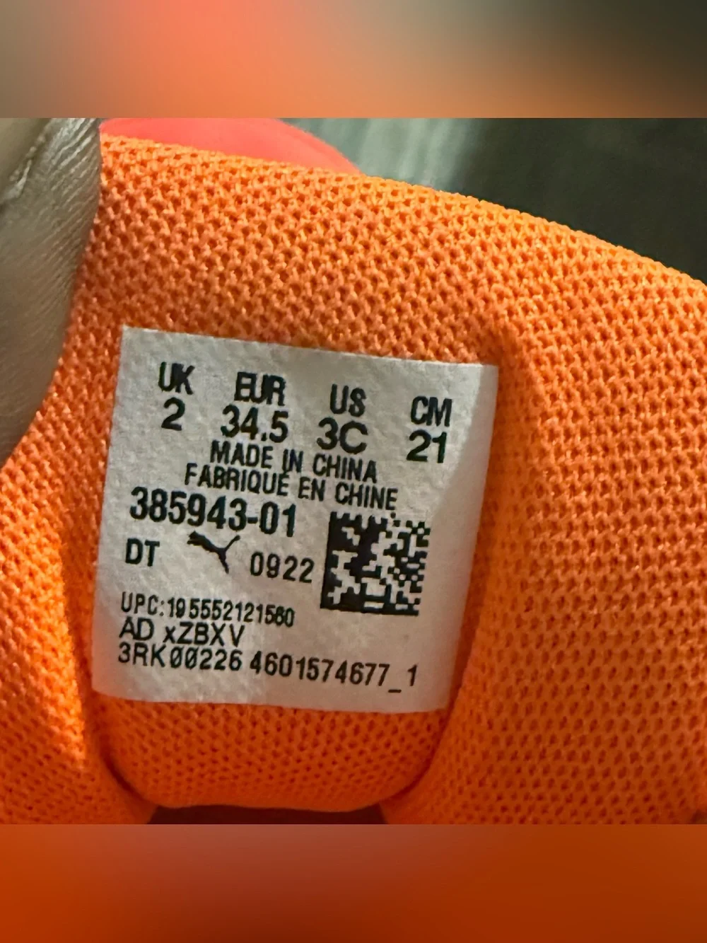 Puma MB.01 LaMelo Ball Kids Bright Orange Athletic Sneakers Size 3Y